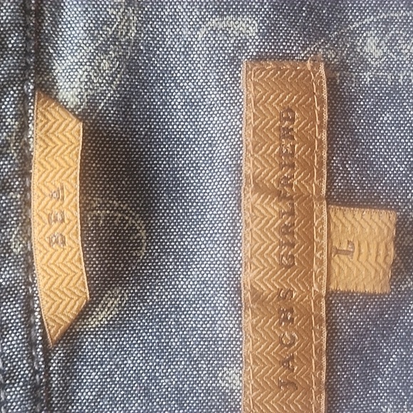 Jacks Girlfriend Red/Blue Plaid Pearl Snap Light Flannel Top Size L - Picture 7 of 16